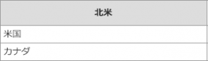 北米におけるビザ免除国・地域（短期滞在）